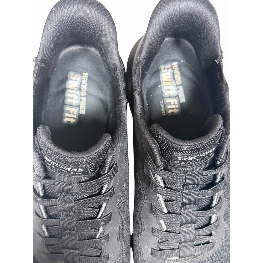 Skechers Mens Glide Lite Swift Fit Hands Free Slip On Walking Shoes Black 13 - Picture 11 of 15